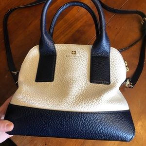 Navy Blue and White Kate Spade Purse